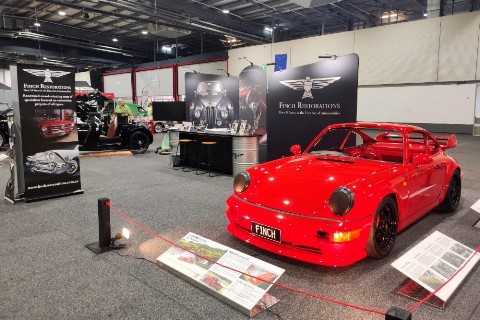 Finch Restorations' stand at the 2023 Adelaide Auto Expo