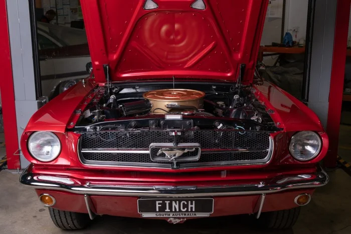 1965 Ford Mustang engine by Finch Restorations