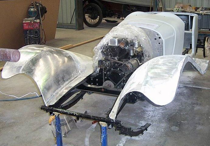 The alloy body of the Finch SS100 replica.