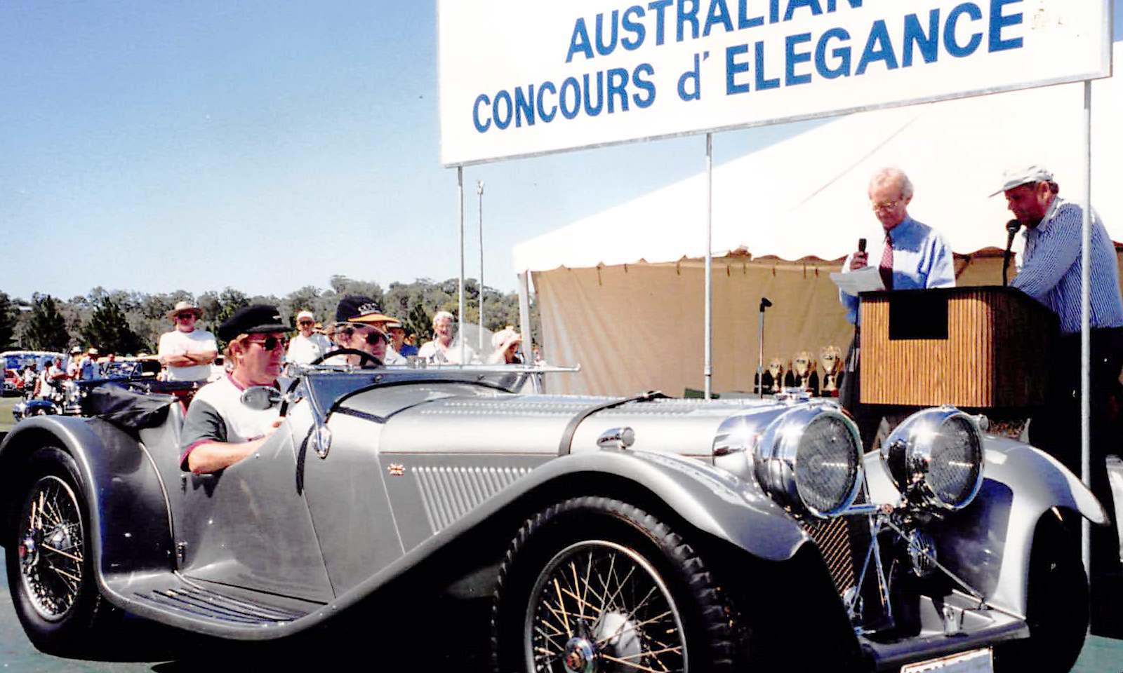 The Finch SS100 recreation winning the Australian Concours d' Elegance.