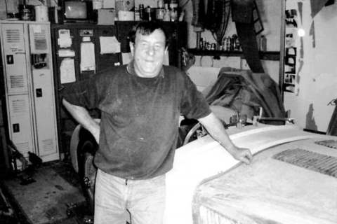 Ray Finch in his workshop