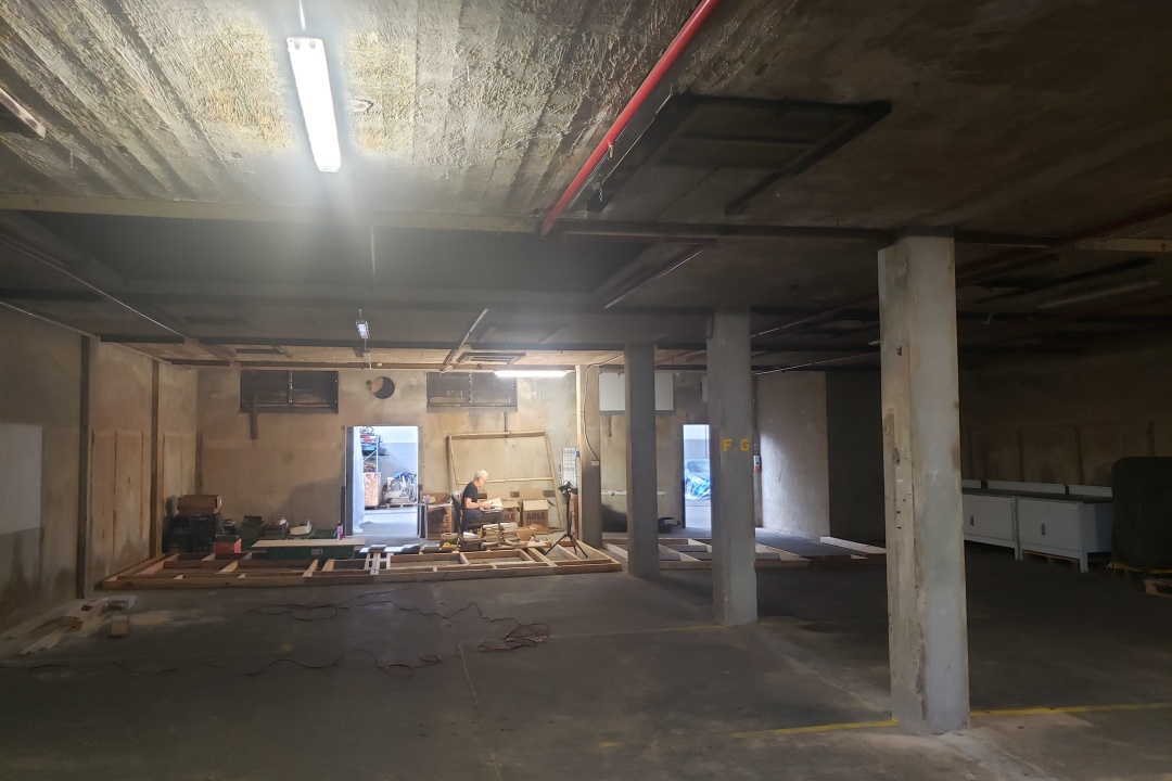 Adrian in the Bunker at Finch Restorations