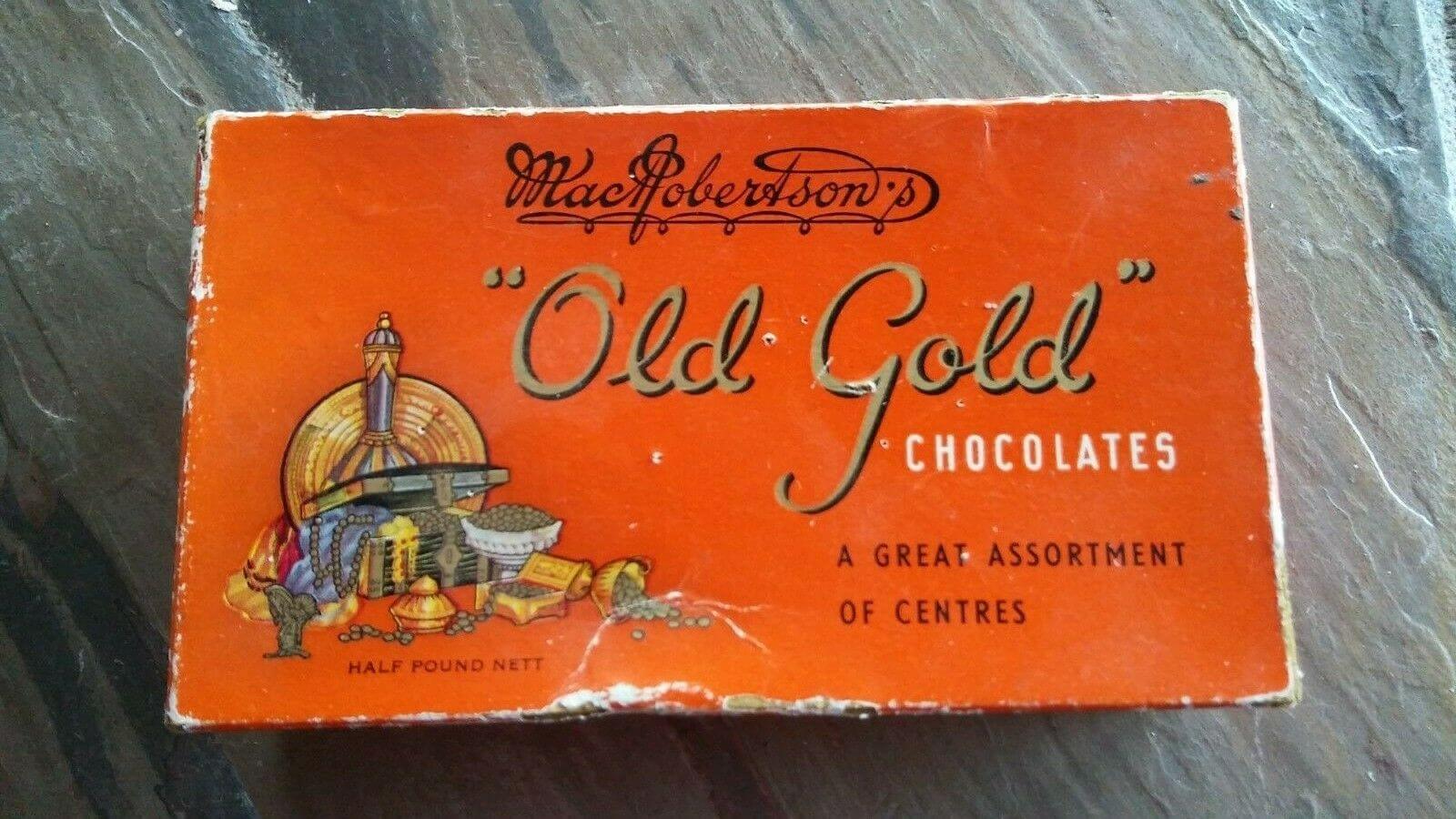 MacRobertson’s Old Gold Chocolate Box