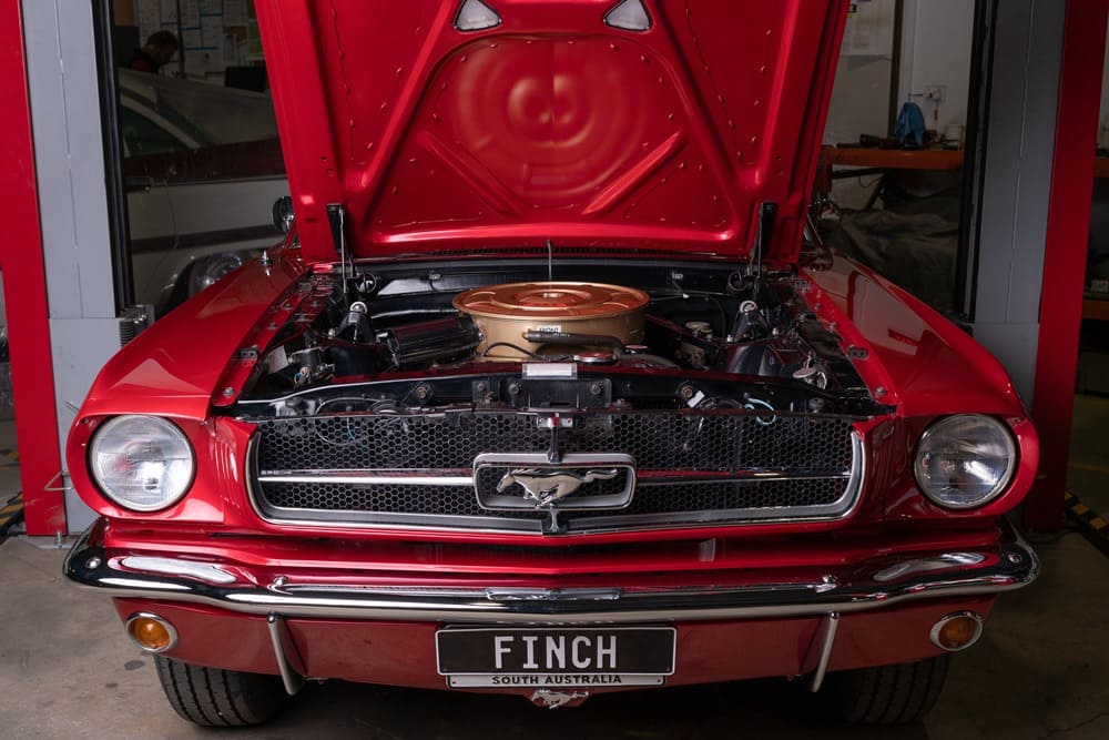 Ford Mustang engine reconistioned at Finch Restorations